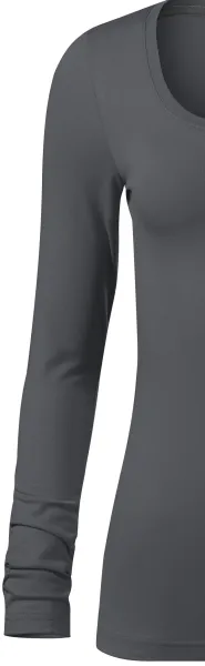 Damen T-Shirt mit langen Ärmeln und tiefem Ausschnitt - Klassische lange Ärmel