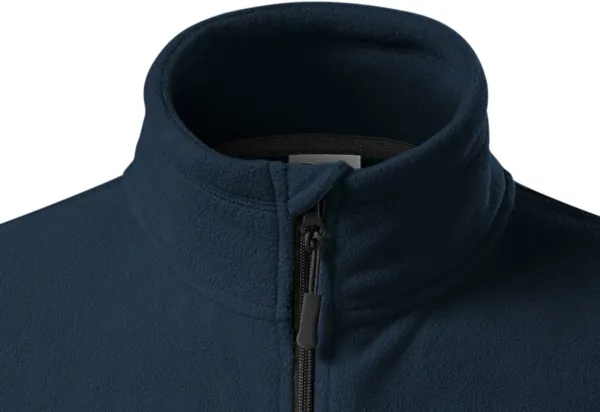 Fleece-Kontrastjacke für Herren - Reißverschluss bis zum Kinn