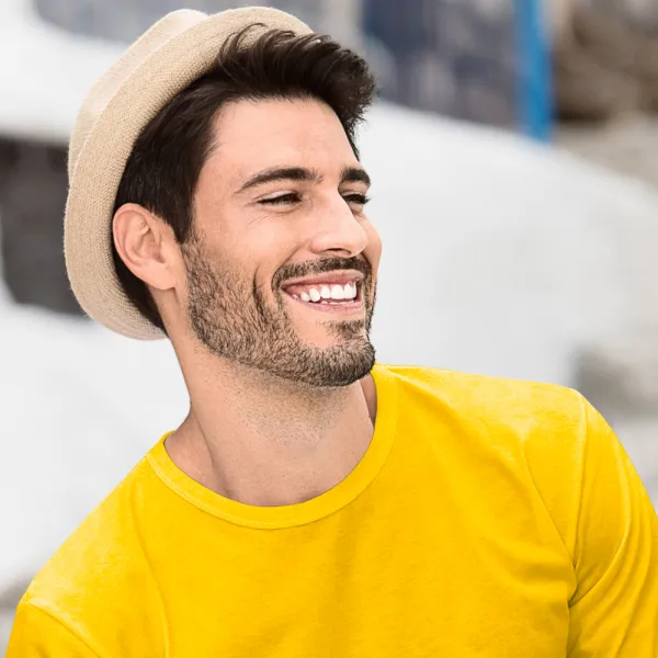 Langärmliges T-Shirt für Männer - Klassischer Rundhalsausschnitt