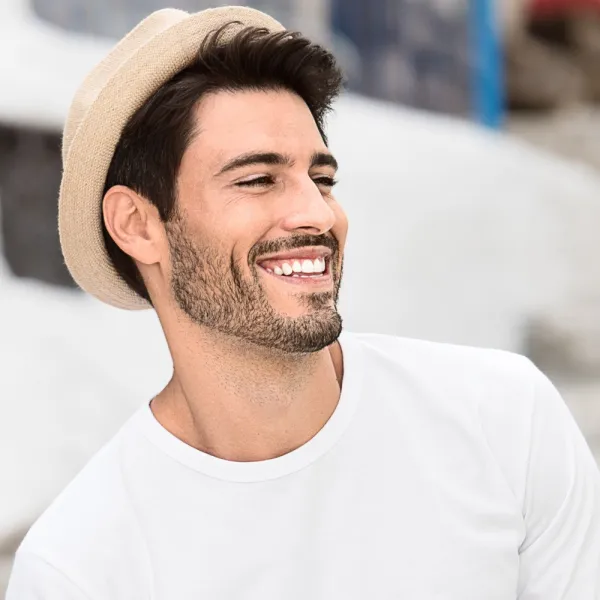 Langärmliges T-Shirt für Männer - Klassischer Rundhalsausschnitt