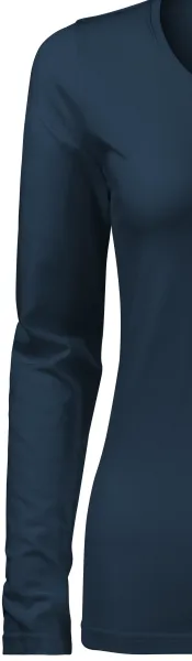 Eng anliegendes Damen-T-Shirt mit langen Ärmeln - Klassische lange Ärmel