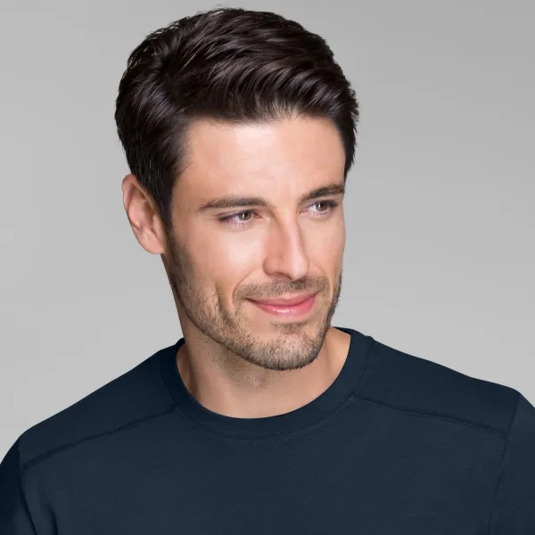 Herren T-Shirt verziert - Klassischer Rundhalsausschnitt