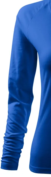 Eng anliegendes T-Shirt für Damen, V-Ausschnitt - Lange Raglan-Ärmel