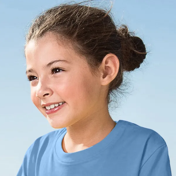 Leichtes Kinder T-Shirt - Klassischer Rundhalsausschnitt