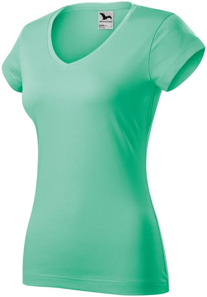 Slim Fit Damen T-Shirt mit V-Ausschnitt - T-Shirt für jeden Tag