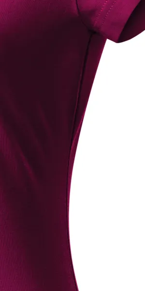 Slim Fit Damen T-Shirt mit V-Ausschnitt - Schnitt mit Seitennähten