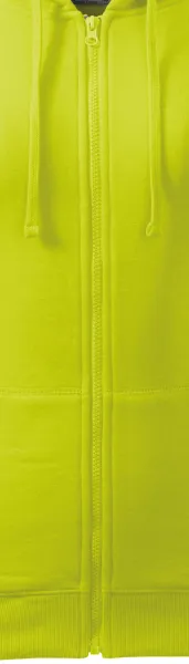 Damen Hoodie mit Kapuze - Reißverschluss in der Farbe des Sweatshirts
