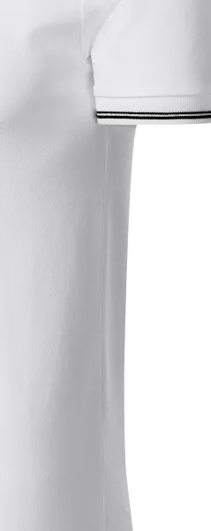 Kontrastiertes Poloshirt für Herren - Schnitt mit Seitennähten