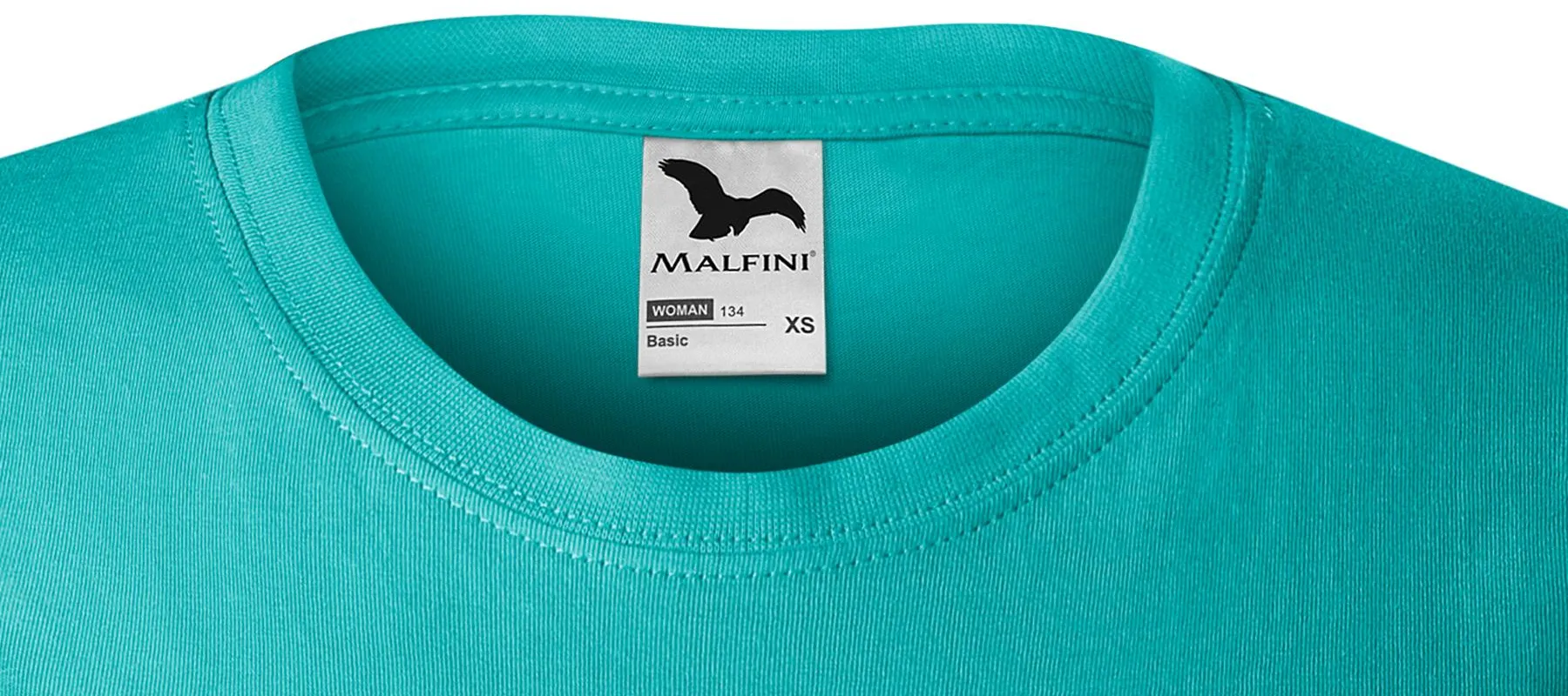 Damen einfaches T-Shirt - Klassischer Rundhalsausschnitt