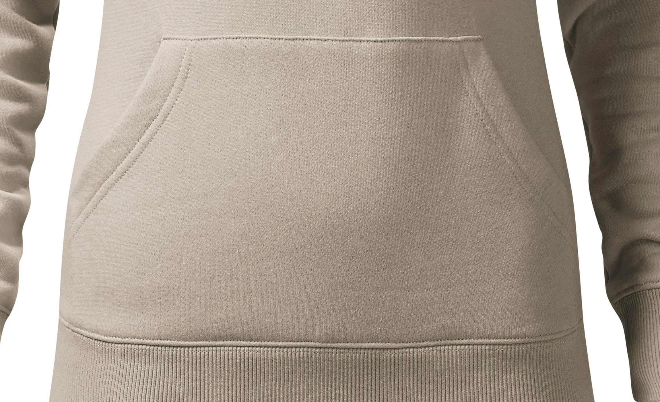 Damen Sweatshirt mit Kapuze ohne Reißverschluss - Beutel im Känguru-Stil