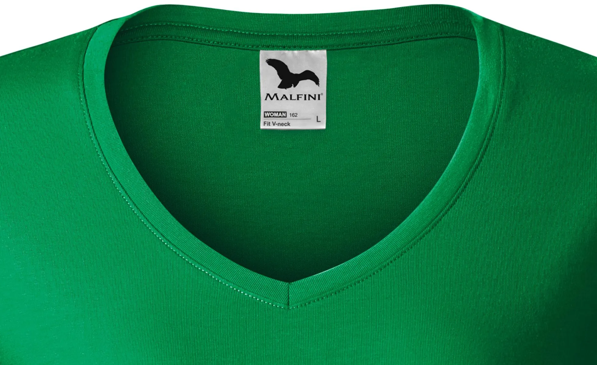 Slim Fit Damen T-Shirt mit V-Ausschnitt - Tiefer V-Ausschnitt